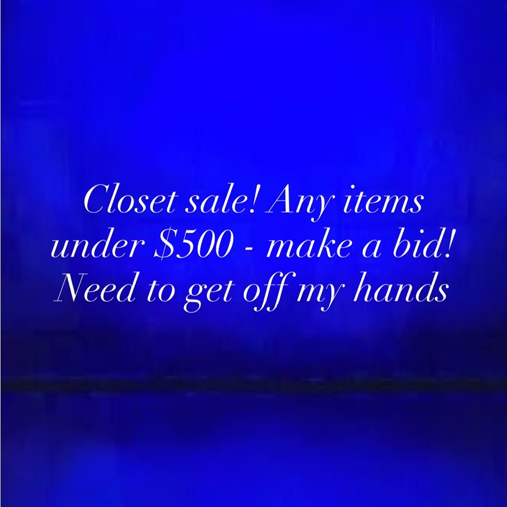 Closet Sale Announcement